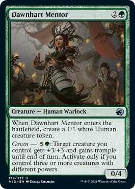 Dawnhart Mentor 179 card from Innistrad: Midnight Hunt