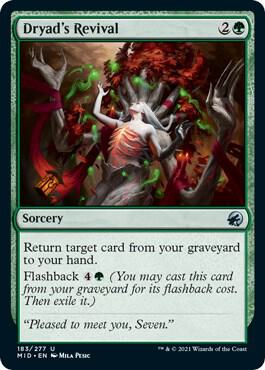 Dryad's Revival 183 card from Innistrad: Midnight Hunt