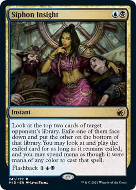 Siphon Insight 241 card from Innistrad: Midnight Hunt