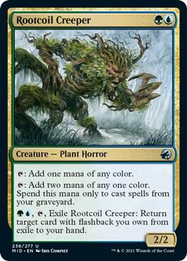 Rootcoil Creeper 238 card from Innistrad: Midnight Hunt