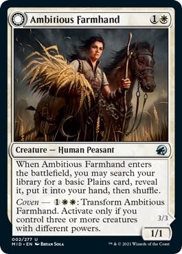 Ambitious Farmhand 2 card from Innistrad: Midnight Hunt