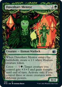 Dawnhart Mentor (Showcase) 300 card from Innistrad: Midnight Hunt