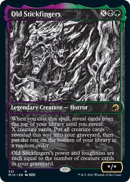Old Stickfingers (Showcase) 321 card from Innistrad: Midnight Hunt
