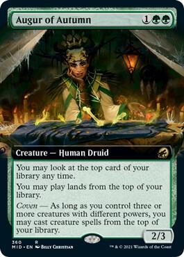 Augur of Autumn (Extended Art) 360 card from Innistrad: Midnight Hunt