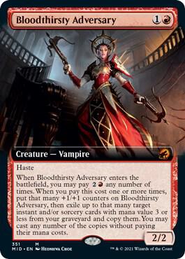 Bloodthirsty Adversary (Extended Art) 351 card from Innistrad: Midnight Hunt