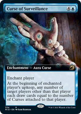 Curse of Surveillance (Extended Art) 334 card from Innistrad: Midnight Hunt
