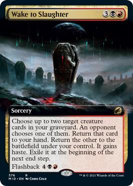 Wake to Slaughter (Extended Art) 376 card from Innistrad: Midnight Hunt