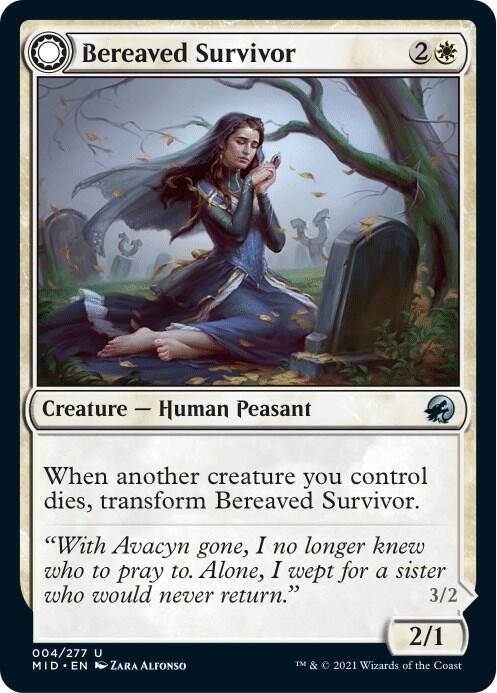 Bereaved Survivor 4 card from Innistrad: Midnight Hunt