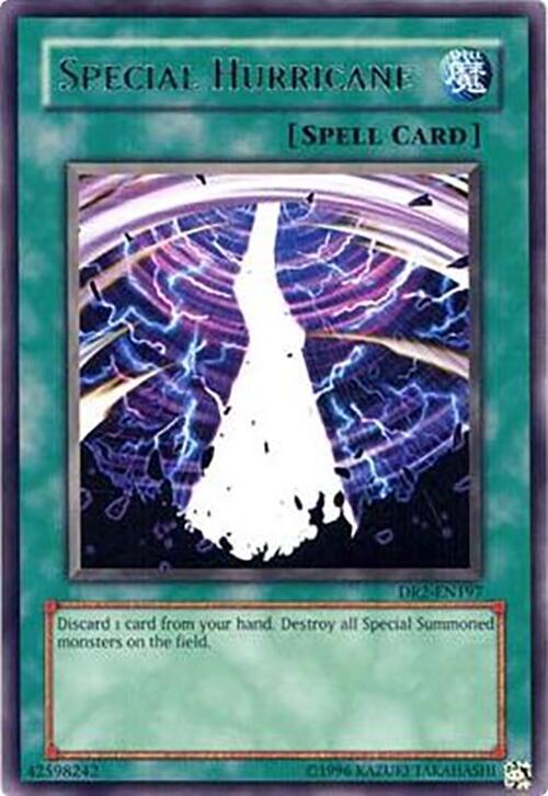 Special Hurricane DR2-EN197 card from Dark Revelation Volume 2