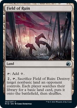 Field of Ruin 262 card from Innistrad: Midnight Hunt