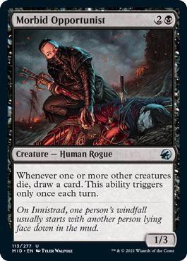 Morbid Opportunist 113 card from Innistrad: Midnight Hunt