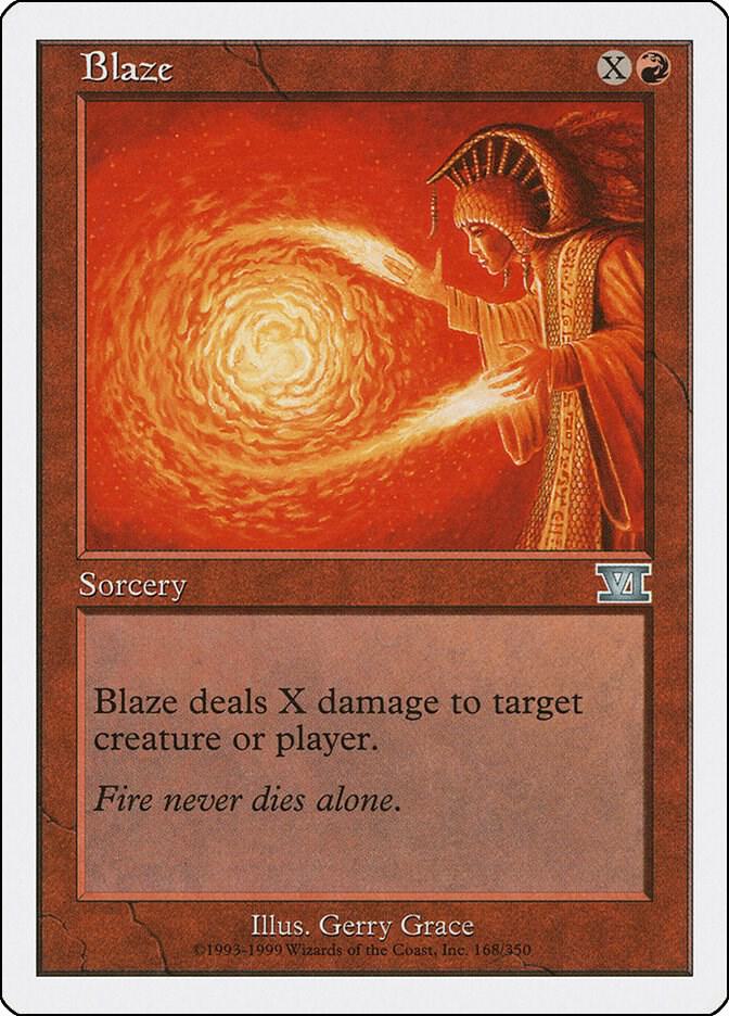 Blaze 168 card from Classic Sixth Edition