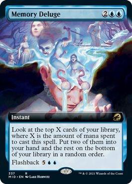 Memory Deluge (Extended Art) 337 card from Innistrad: Midnight Hunt