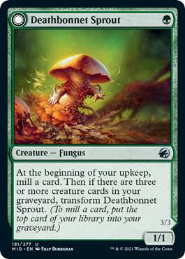 Deathbonnet Sprout 181 card from Innistrad: Midnight Hunt