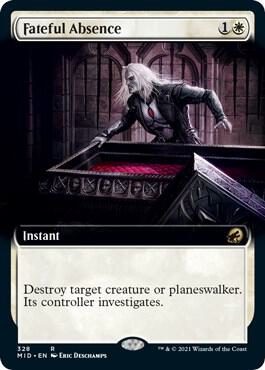 Fateful Absence (Extended Art) 328 card from Innistrad: Midnight Hunt