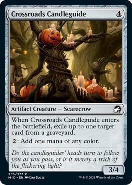 Crossroads Candleguide 253 card from Innistrad: Midnight Hunt