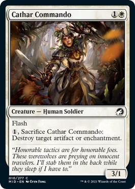 Cathar Commando 10 card from Innistrad: Midnight Hunt