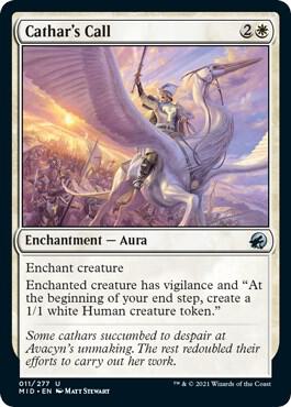 Cathar's Call 11 card from Innistrad: Midnight Hunt