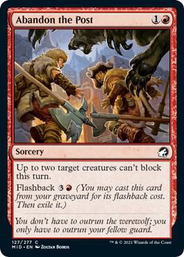 Abandon the Post 127 card from Innistrad: Midnight Hunt