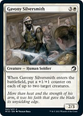 Gavony Silversmith 21 card from Innistrad: Midnight Hunt