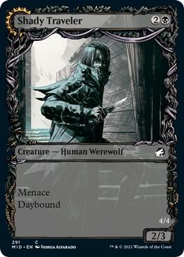Shady Traveler (Showcase) 291 card from Innistrad: Midnight Hunt