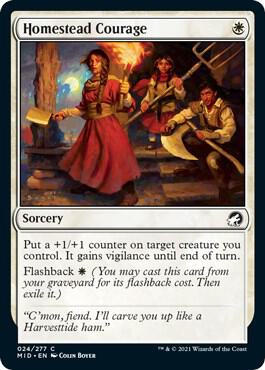 Homestead Courage 24 card from Innistrad: Midnight Hunt