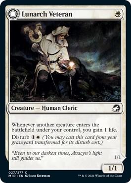 Lunarch Veteran 27 card from Innistrad: Midnight Hunt