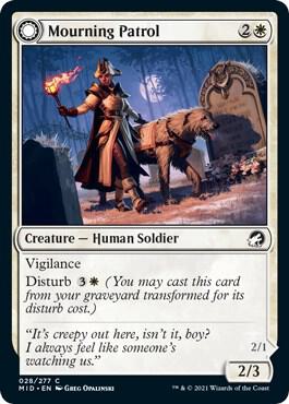 Mourning Patrol 28 card from Innistrad: Midnight Hunt