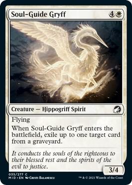 Soul-Guide Gryff 35 card from Innistrad: Midnight Hunt