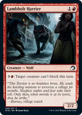 Lambholt Harrier 145 card from Innistrad: Midnight Hunt