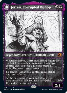 Jerren, Corrupted Bishop (Showcase) 316 card from Innistrad: Midnight Hunt