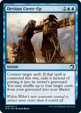 Devious Cover-Up 48 card from Innistrad: Midnight Hunt