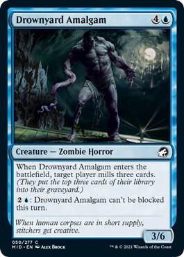 Drownyard Amalgam 50 card from Innistrad: Midnight Hunt