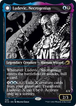 Ludevic, Necrogenius (Showcase) 320 card from Innistrad: Midnight Hunt