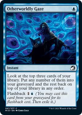 Otherworldly Gaze 67 card from Innistrad: Midnight Hunt