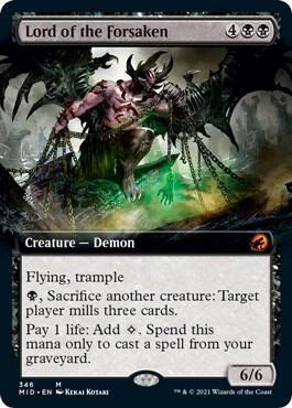Lord of the Forsaken (Extended Art) 346 card from Innistrad: Midnight Hunt