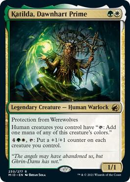 Katilda, Dawnhart Prime 230 card from Innistrad: Midnight Hunt