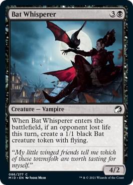 Bat Whisperer 86 card from Innistrad: Midnight Hunt