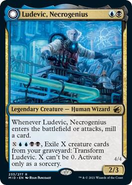 Ludevic, Necrogenius 233 card from Innistrad: Midnight Hunt