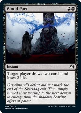Blood Pact 88 card from Innistrad: Midnight Hunt