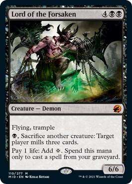 Lord of the Forsaken 110 card from Innistrad: Midnight Hunt