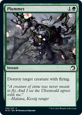 Plummet 193 card from Innistrad: Midnight Hunt