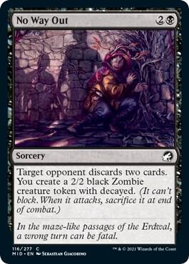No Way Out 116 card from Innistrad: Midnight Hunt