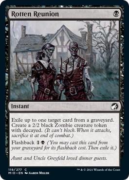 Rotten Reunion 119 card from Innistrad: Midnight Hunt