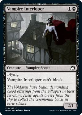 Vampire Interloper 125 card from Innistrad: Midnight Hunt