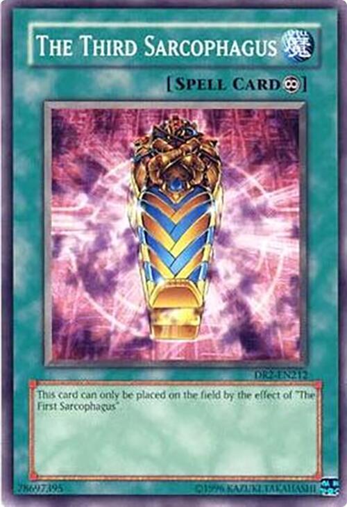 The Third Sarcophagus DR2-EN212 card from Dark Revelation Volume 2