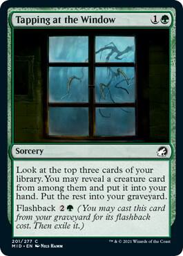 Tapping at the Window 201 card from Innistrad: Midnight Hunt