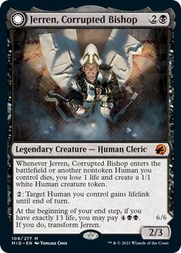 Jerren, Corrupted Bishop 109 card from Innistrad: Midnight Hunt