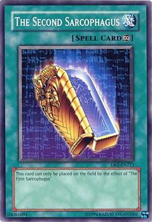 The Second Sarcophagus DR2-EN213 card from Dark Revelation Volume 2