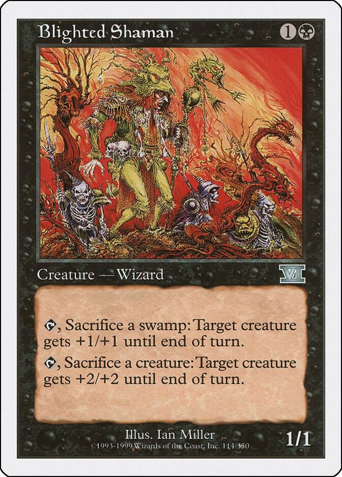 Blighted Shaman 114 card from Classic Sixth Edition